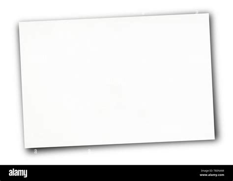 white paper sheet isolated  white background stock photo alamy