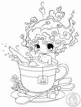 Yampuff Tea Colorear Lineart Ritorno Coloriages Return Infanzia Teacup Adulti Personnage Colouring Digi Bath Starbucks Adulte Enfants Kleurplaat Schattige Apocalomegaproductions sketch template