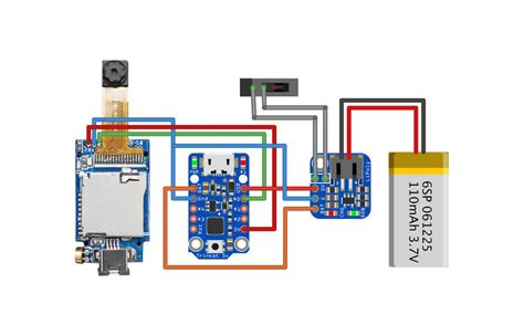 circuit diagram portable mini timelapse camera adafruit learning system