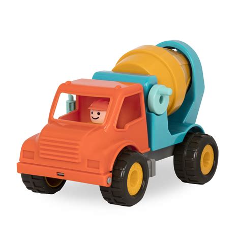 toy cement mixer truck  working movable parts  driver  kids