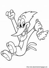 Woody Woodpecker Coloring Pages Printable sketch template