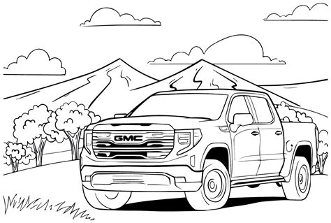 coloring pages coloring pages gmc logo printable  vrogueco