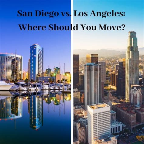 where should you move san diego or los angeles