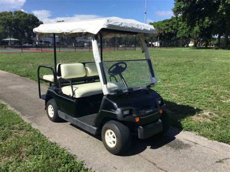 black yamaha   seat passenger golf cart lights enclosure long canopy  sale  united states