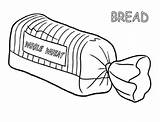 Bread Coloring Pages Loaf Drawing Package Loaves Line Baked Goods Printable Color Slice Template Getdrawings Bakery Getcolorings Tag Sketch sketch template