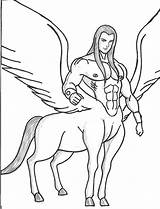 Centaur Coloring Drawing Awesome Pages Getdrawings Color sketch template