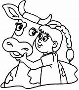 Coloring Cow Pages Wecoloringpage Clipartbest Boy Papan Pilih Clipart sketch template
