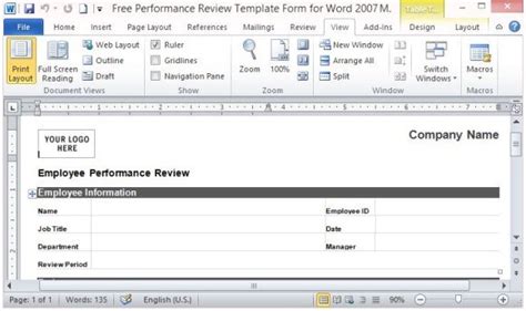company annual review template hq template documents