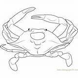 Crab Coloringpages101 sketch template