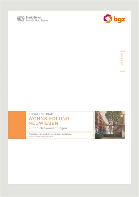 Publikationen Und Broschüren Stadt Zürich