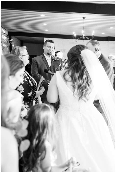 Wedding Ceremony infront of the Stone Fireplace | Wedding inspiration