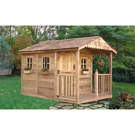 ft    ft  santa rosa cedar wood garden shed wood storage