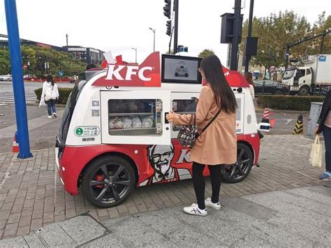 Kfc Autonomous 5g Vehicles Are Spotted In China