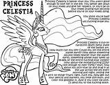 Coloring Celestia Princess Extreme Advertising Pages Pony Little Colouring Ha Comments Coloringhome sketch template