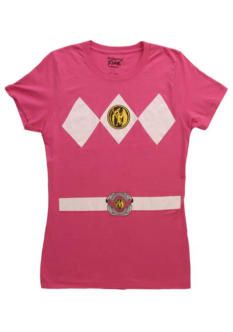 Womens Pink Power Ranger Costume T Shirt