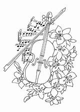 Violon Musique sketch template