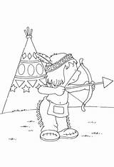 Indian Coloring Pages Native American Kids Indians Teepee Color Coloringpages1001 Boy Sioux Printable Indio Kleurplaat Sheets Colouring Book sketch template