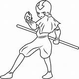 Aang Coloring Pages Airbender Avatar Last Looking Back Kids Coloringpages101 Angry sketch template