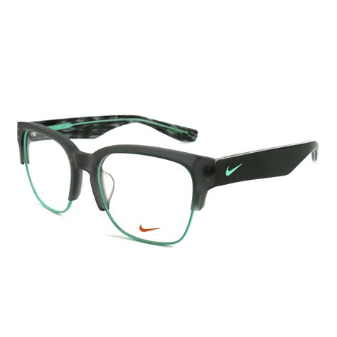 Nike Men S Eyeglasses Frames Nike 35kd 068 Matte Grey Green Glow 55 19