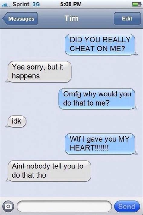 Caught Cheating Text Messages Cheating Text Messages Funny Text