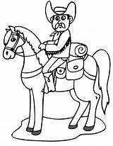 Cowboys Coloring Cliparts Favorites Add Clipart sketch template