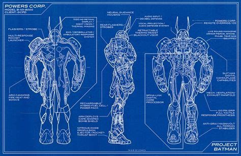 metal batsuit blueprints  images batman armor blueprints