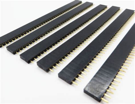 pin single row female pin header straight mm microchiplk