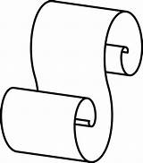 Scroll Paper Drawing Getdrawings Clipart sketch template