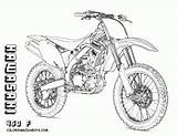 Coloring Bike Dirt Pages Printable Suzuki Related sketch template