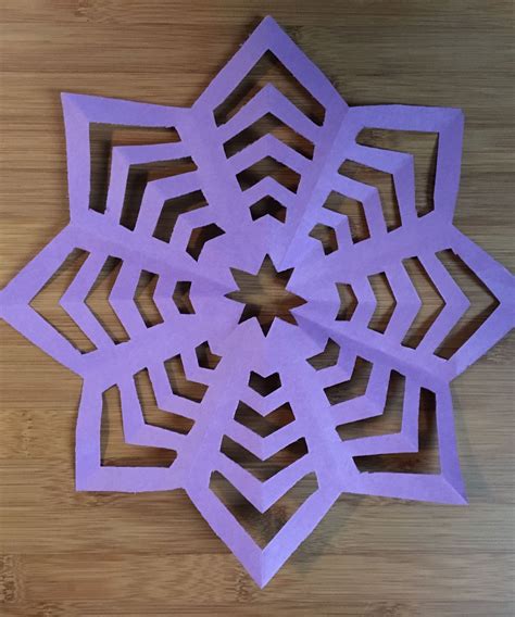 paper snowflake  steps  pictures instructables