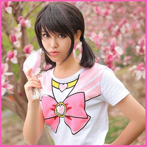 buy 2015 japan anime cute girls sailor moon cosplay cotton t shirt tee women