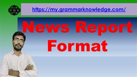 news report news report format learn english grammarconversation