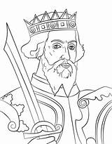 William Conqueror Coloring Pages Colouring Printable Drawing Duke King Cartoon Alfred Supercoloring Kings Medieval Color Categories sketch template