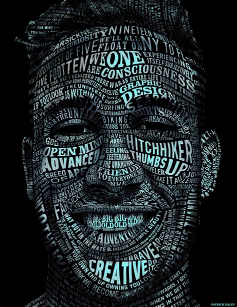 typography portrait behance