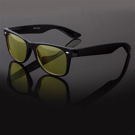 classic vintage hd night driving vision sunglasses yellow high