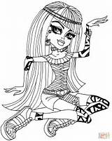 Coloring Monster High Pages Cleo sketch template