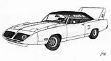 Plymouth Superbird Daytona Deviantart sketch template