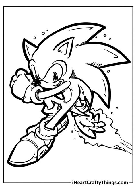 sonic  hedgehog coloring pages