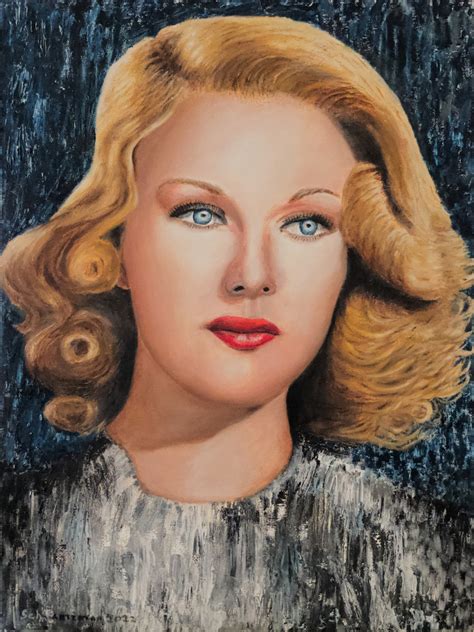 Ginger Rogers By The Artist Joseph Schwartzman Gallea