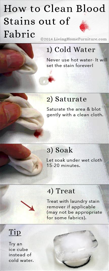 upholstery cleaning tips  steps   blood stains   fabric