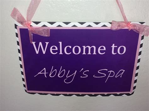 spa party  sign spa party spa day spa