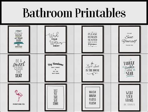 bathroom sign printables printable word searches