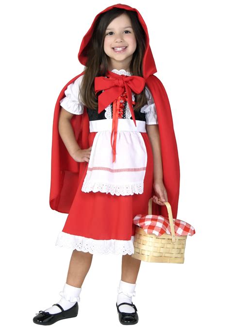 cute  red riding hood costume girl kids halloween cosplay