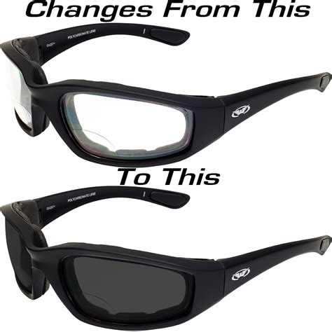 global vision kickback padded safety glasses 24hr transition lens clear