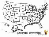 Map States Coloring Printable United Names Yescoloring Usa State Kids Pages America Choose Board sketch template