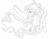 Serenity Lineart sketch template