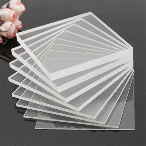 1 2 4x Clear Acrylic Sheet Laser Cut Plastic Plate Glass Thick 2 4 5 6