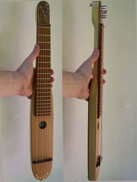 custom designed acoustic  pocket guitar  arcanelutherie