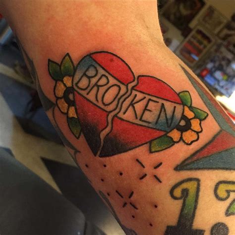 13 Heart Broken Tattoo Designs Ideas Design Trends