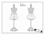 Skirt Isidora Suspender Coloring sketch template